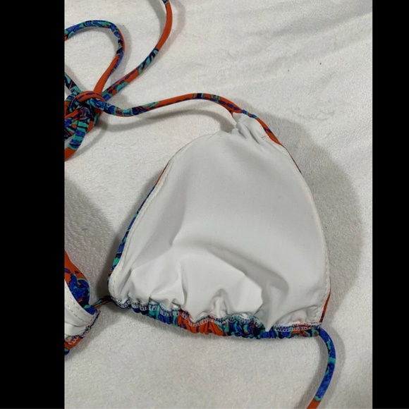 NWT $92 ViX Iva Bia Triangle Bikini Top in Floral Print [SZ Small‎ ] - Picture 7 of 8